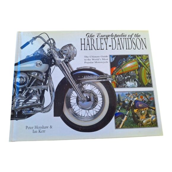 The Encyclopedia of Harley-Davidson Hardcover Coffee Table Book 2001 Man Cave - Picture 1 of 6